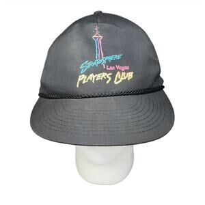 Vintage Stratosphere Hotel Casino Las Vegas Hat Players Club Dad Cap Strapback